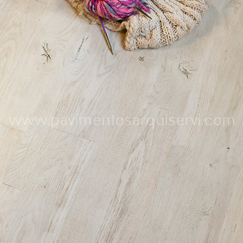 Madera Natural Parquet Roble Pintado Blanco Aceitado